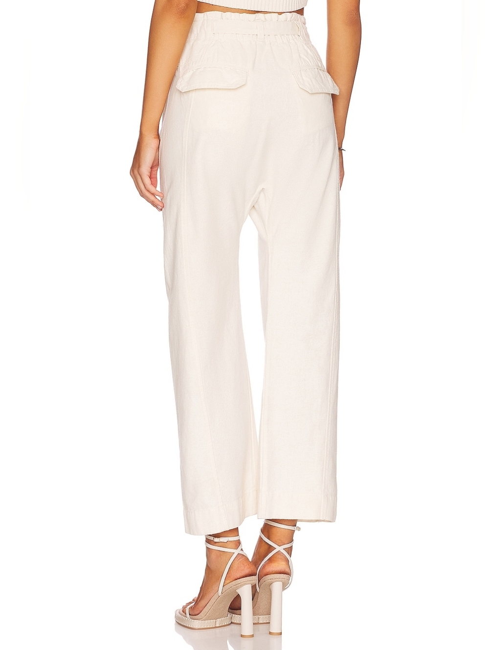 Free People Sky Rider Pant in Ecru Size Small - Picture 2 of 16